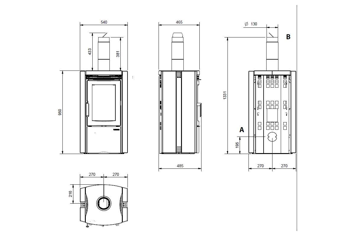Kaminofen Ester Forno von La Nordica